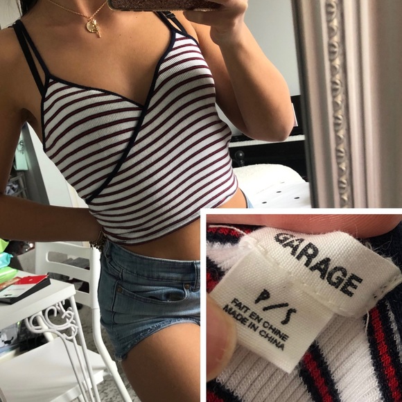 GARAGE STRIPED SPAGHETTI STRAP - Picture 1 of 1